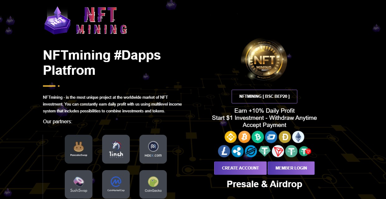 NFT Mining - dapp.expert