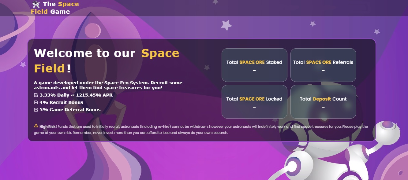 The Space Field Game - dapp.expert
