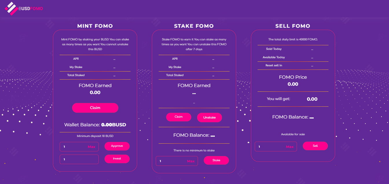 BUSDFOMO - dapp.expert