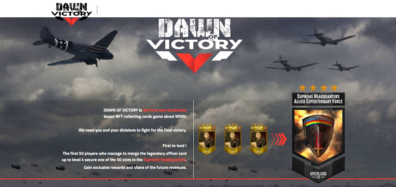 Dawn Of Victory — игра с военной тематикой | DAPP.EXPERT