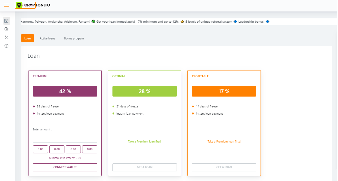 Cryptonito Finance - dapp.expert