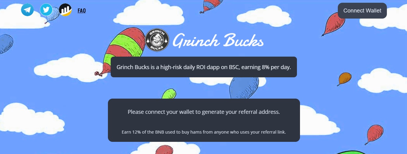 Grinch Bucks - dapp.expert