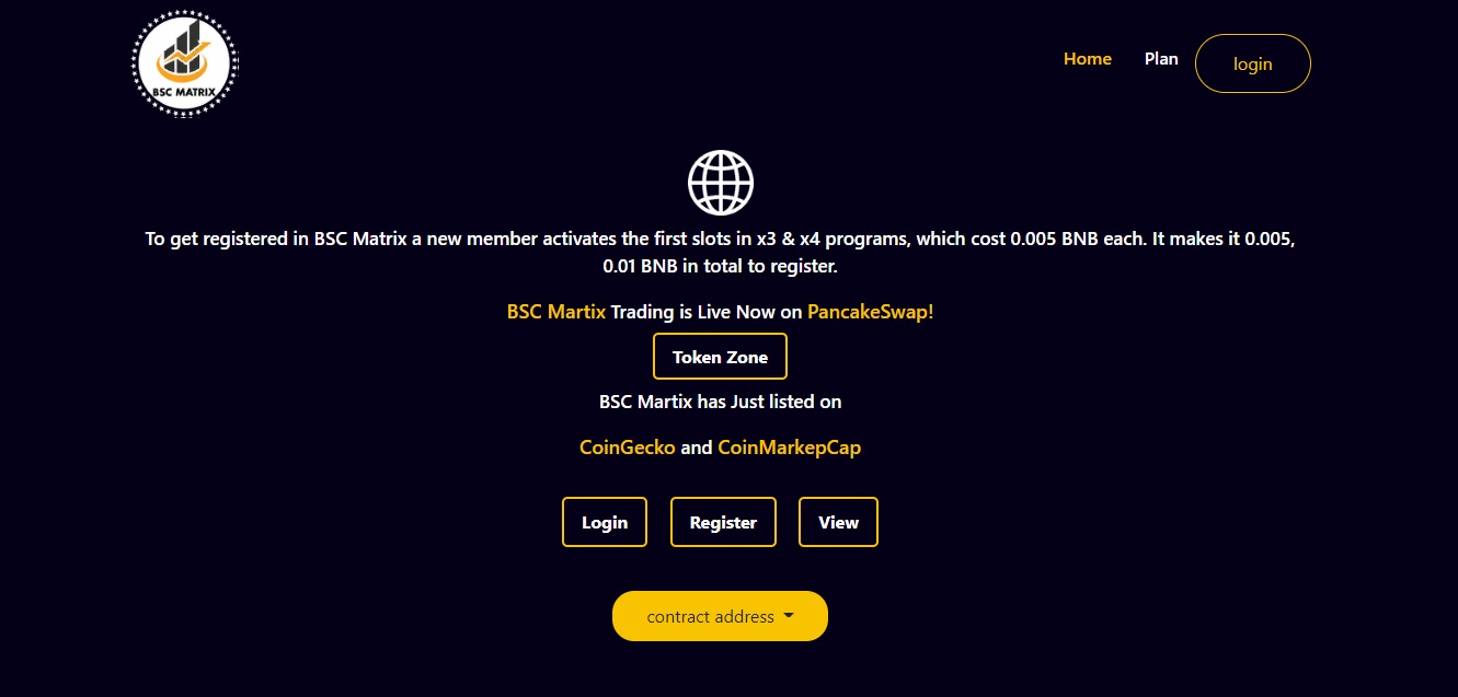 BSC MATRIX - dapp.expert
