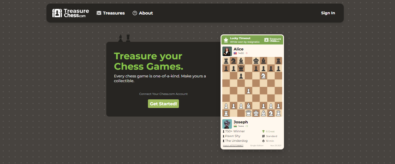 Treasure Chess - dapp.expert