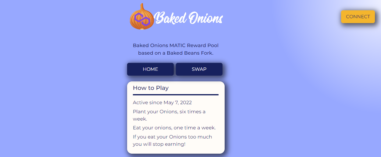 Baked Onions MATIC - dapp.expert