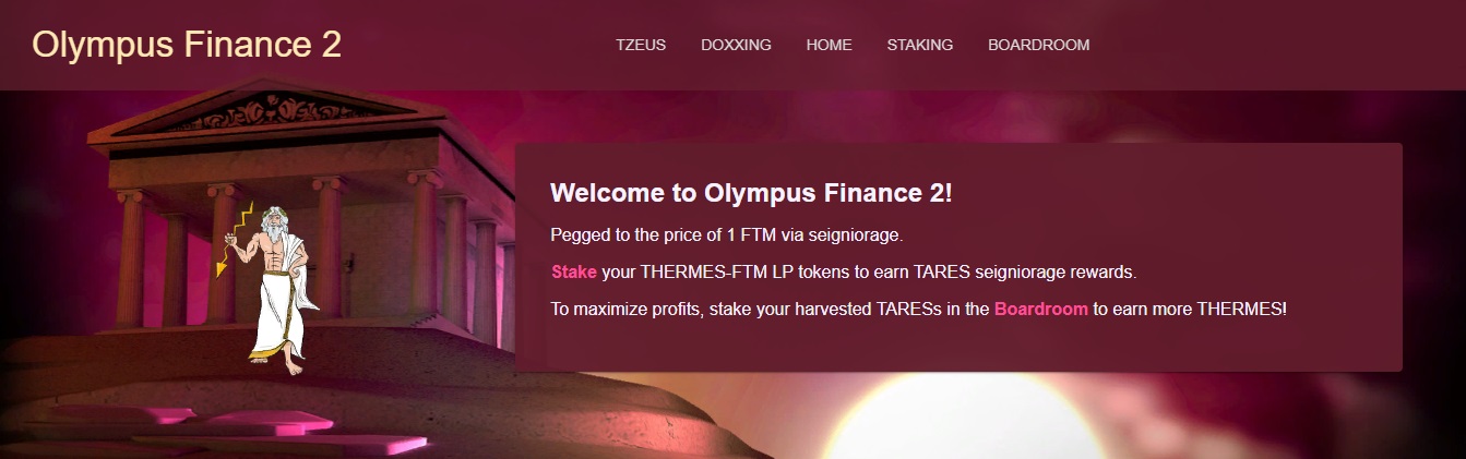 Olympus Finance 2 - dapp.expert