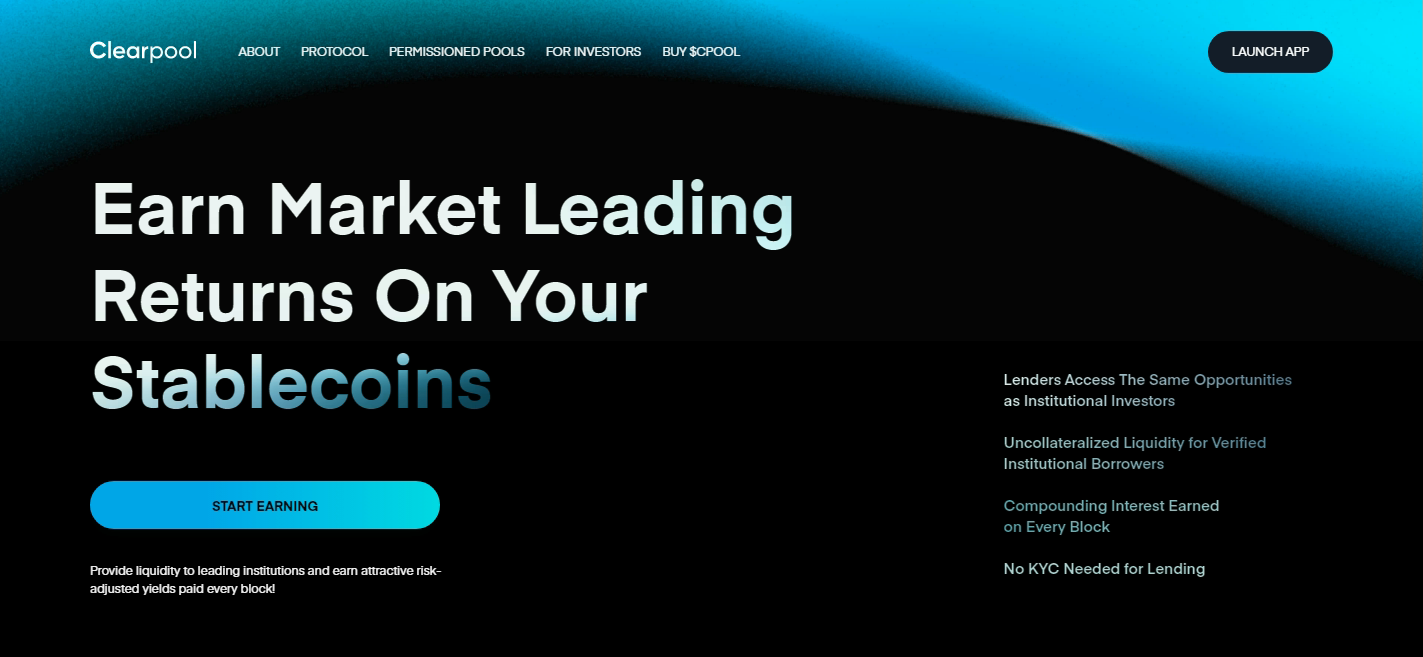 Clearpool децентрализованный рынок