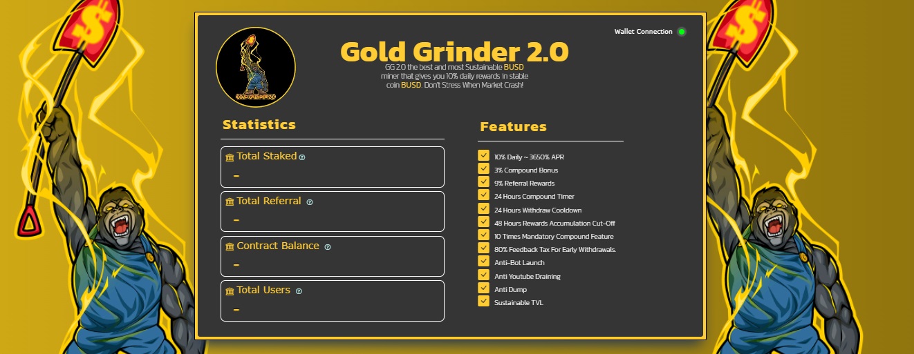 Gold Grinder 2.0 - dapp.expert