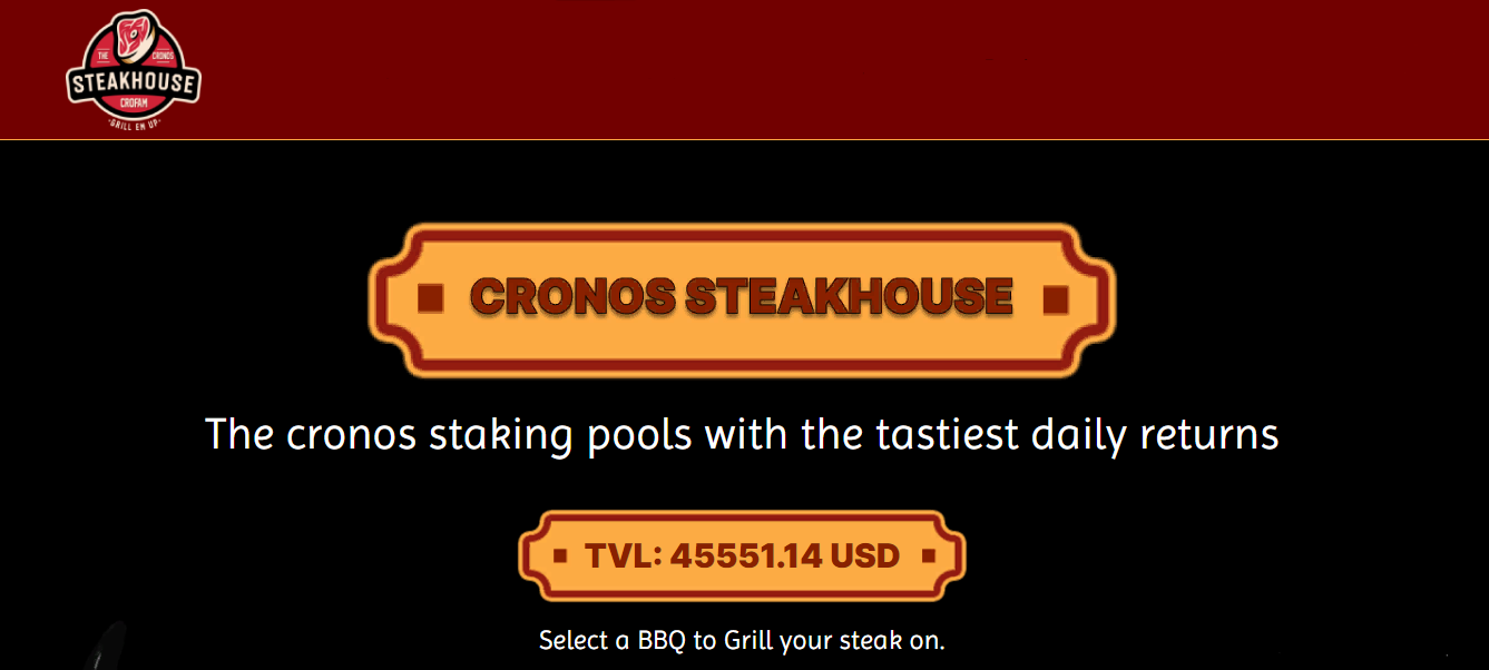 The Cronos Steakhouse - dapp.expert