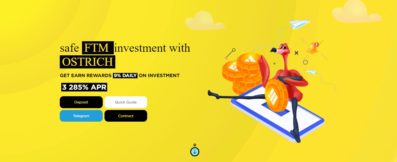 CryptOstrich FTM - ежедневный заработок наград