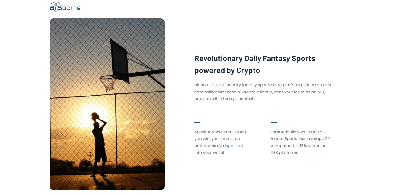 aiSports' CryptoDFS - игровой проект на блокчейне, дающий награды