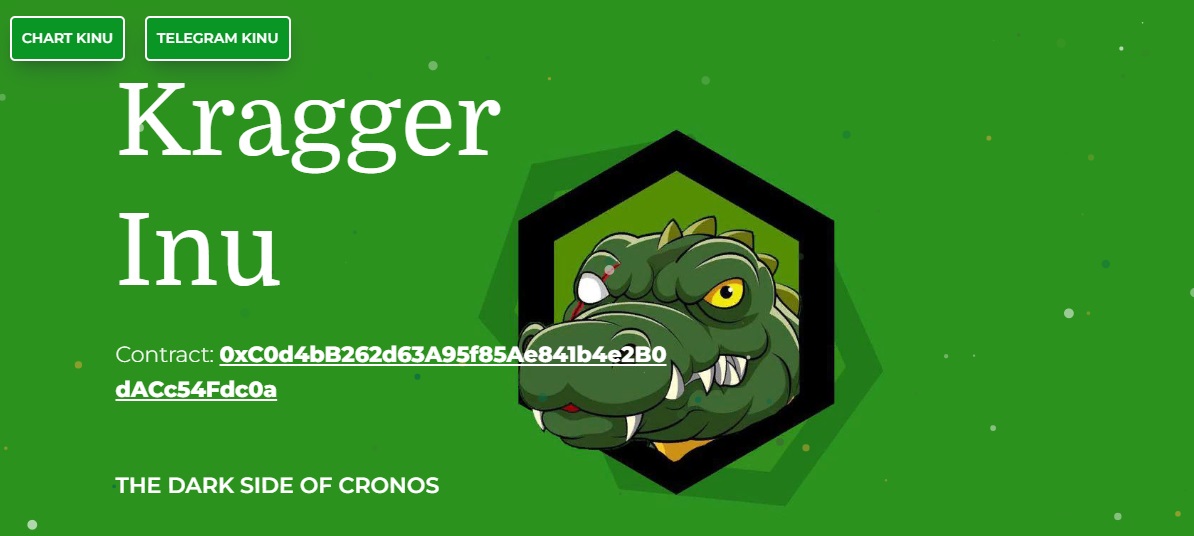 Kragger Inu - служебная монета, выпущенная на Cronos