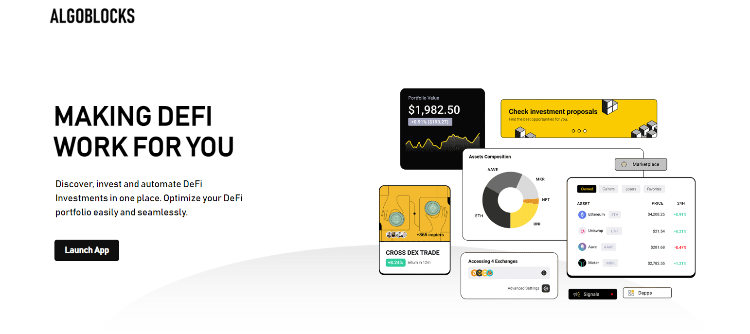 AlgoBlocks - выгодная работа с токенами на блокчейне