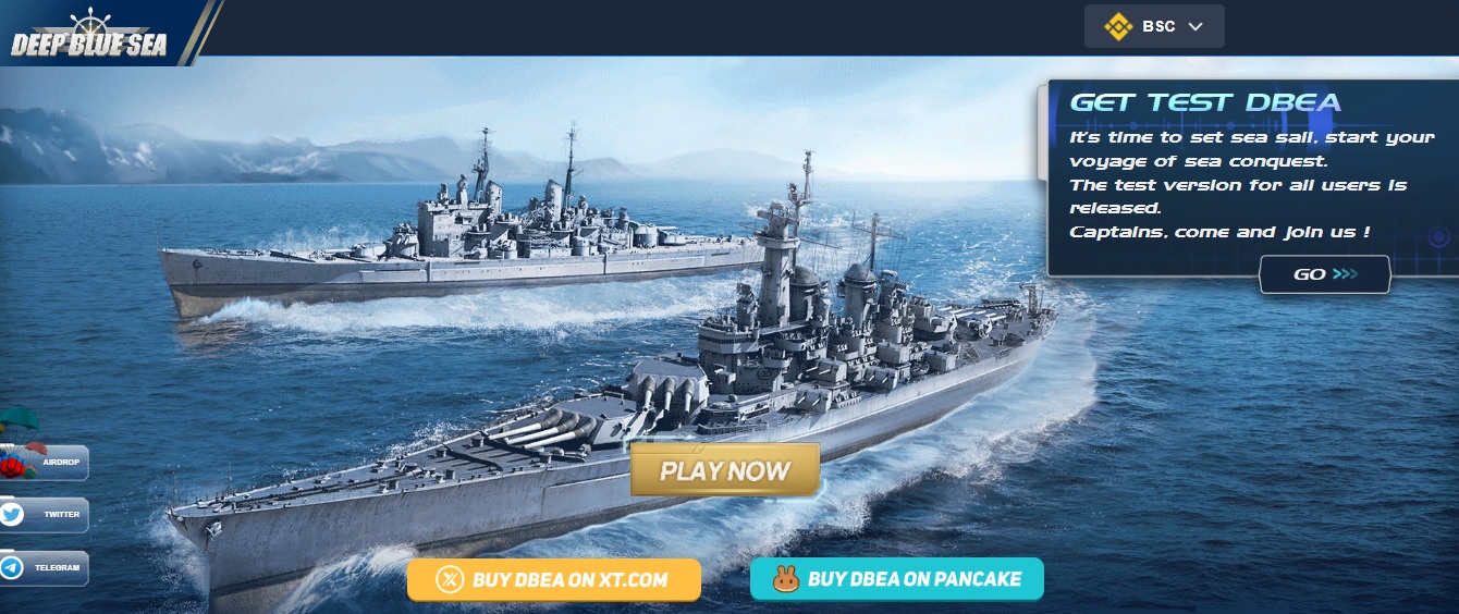 DeepBlueSea DeepBlueSea - игровой проект с честными наградами на блокчейне