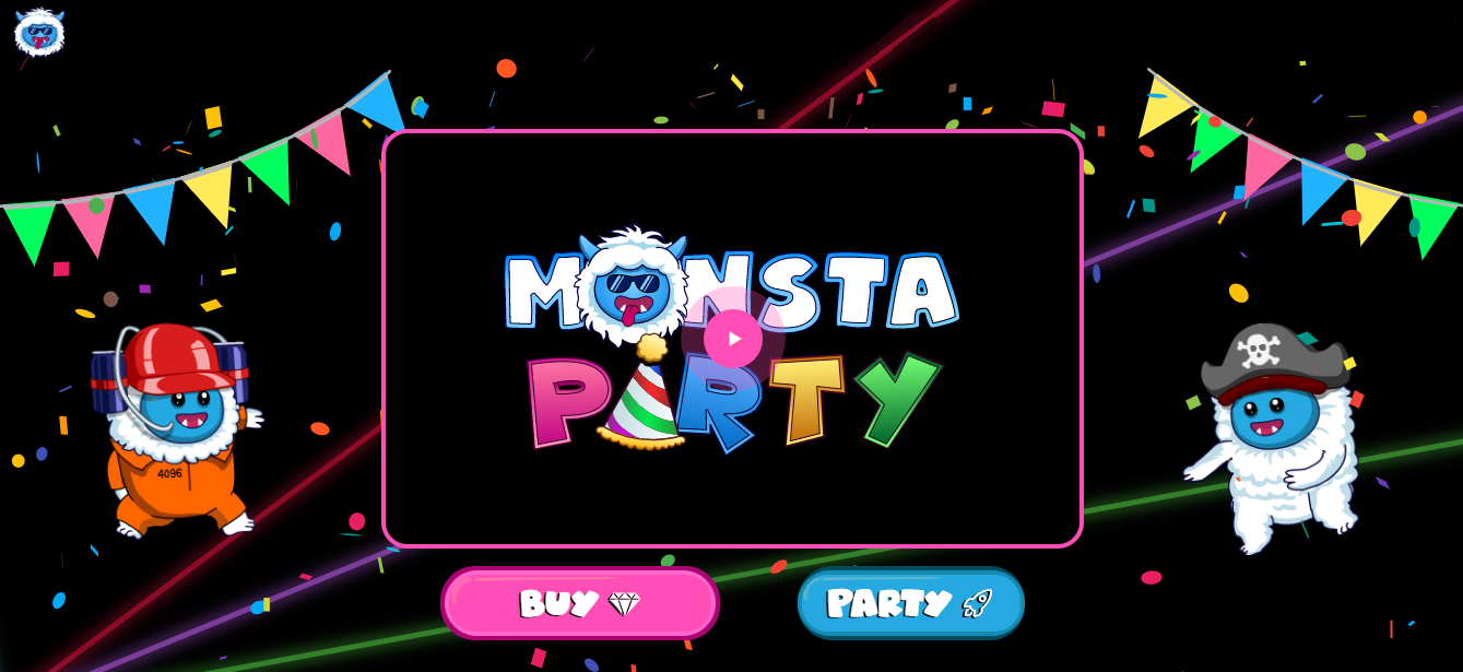 Monsta Party NFTs - collection of unique characters and reward game