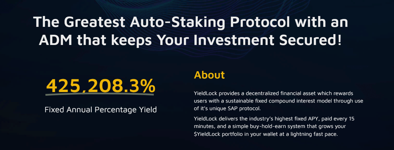 YieldLock YieldLock - децентрализованный финансовый актив