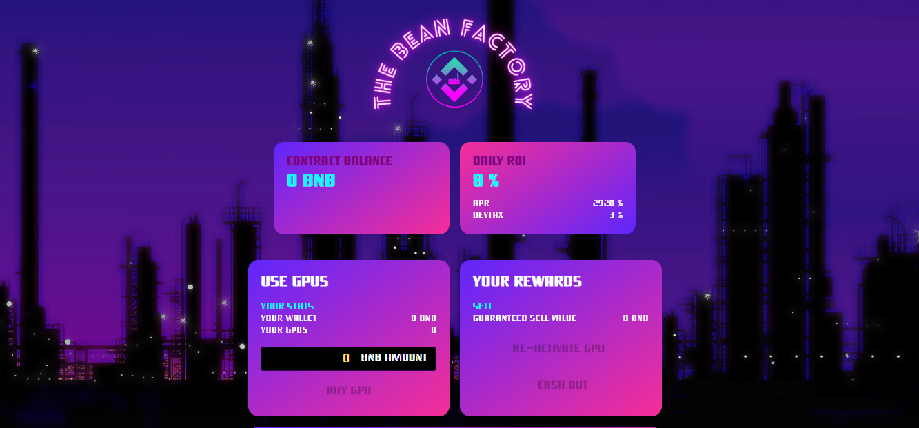 The Bean Factory - a fair protocol with permanent rewards
