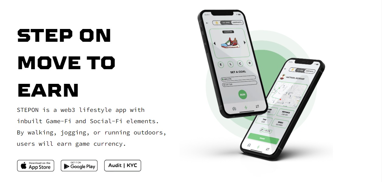STEPON - an app for earning through physical activity