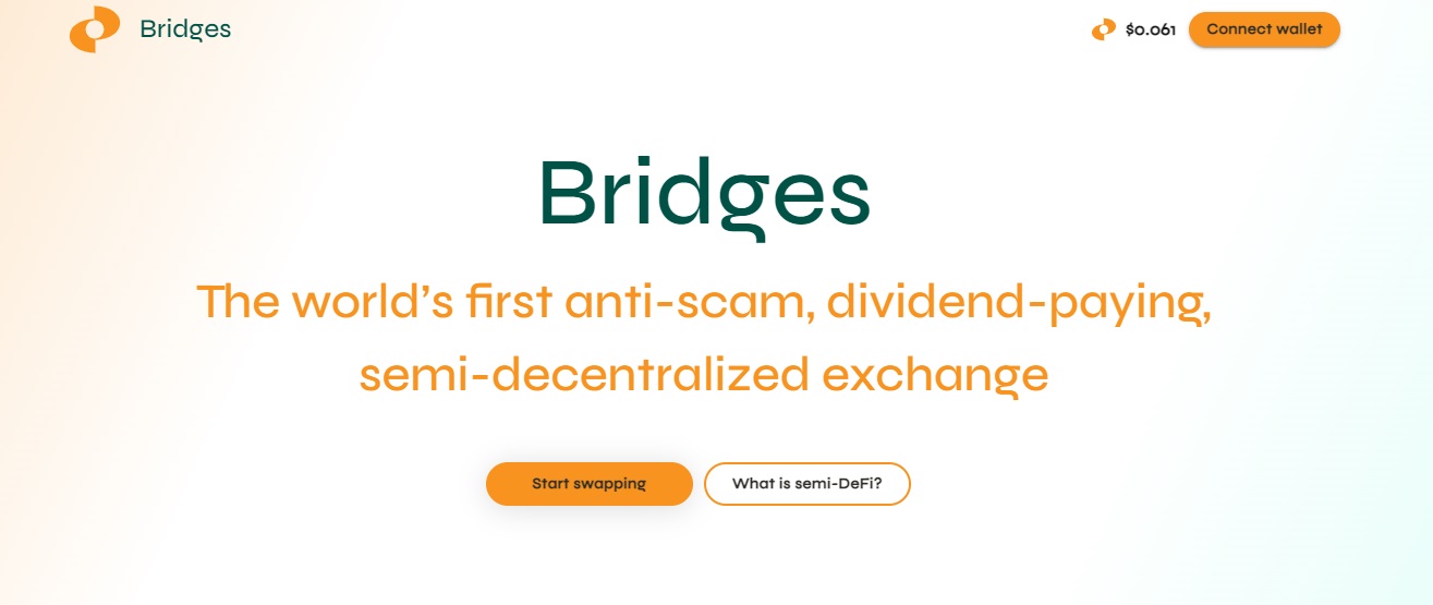 Bridges Exchange - functional project for working with tokens