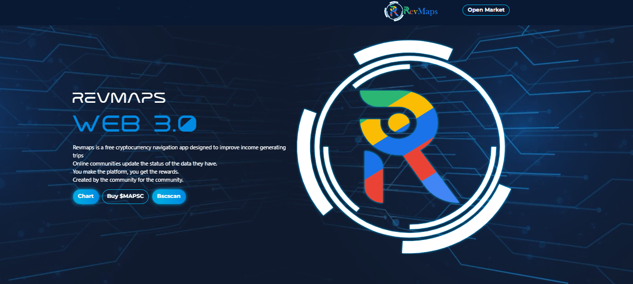 Revmaps - навигационное приложение на блокчейне