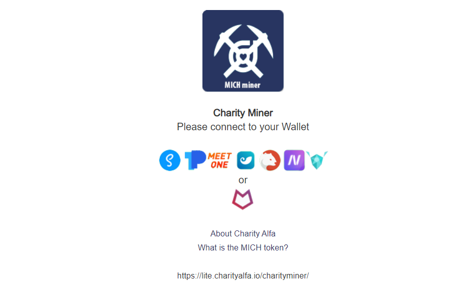 MICH token miner dapp