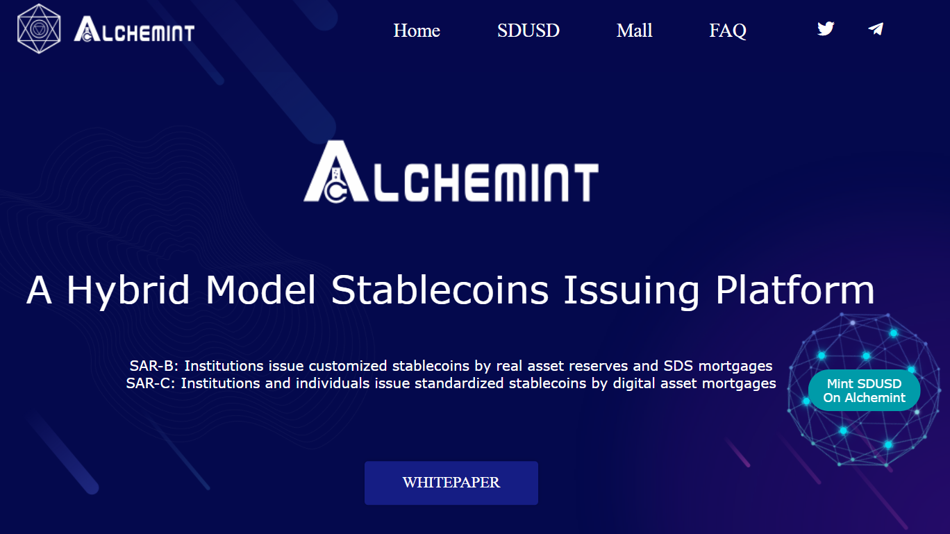 Alchemint dapp