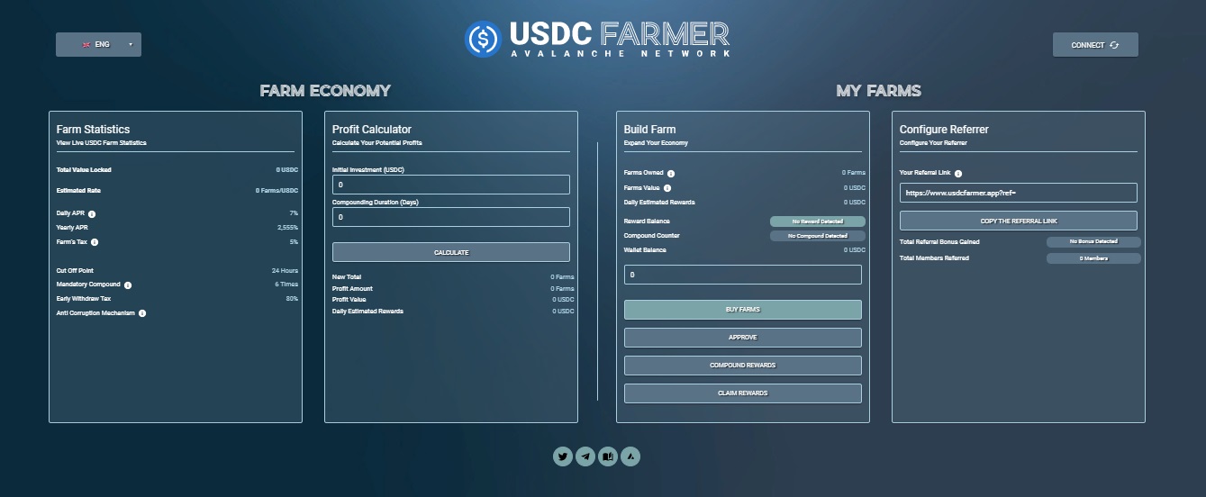 USDC Farmer - майнинг для блокчейна для заработка постоянных наград