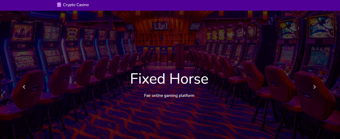 Crypto Casino fixedhorse.com - честные игры на блокчейне