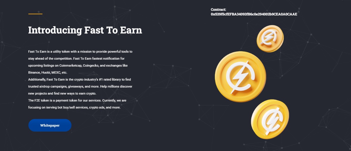 Fast To Earn - a decentralized network on the blockchain