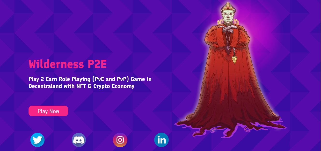 Wilderness P2E - an online role-playing game with rewards on the blockchain