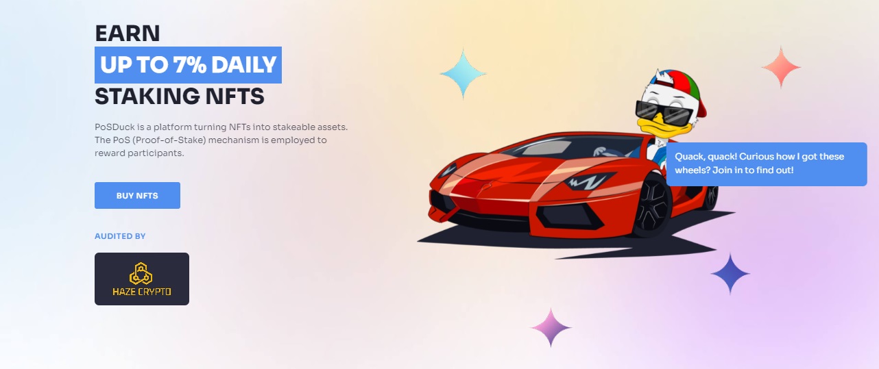 POSDuck NFT Staking - участвуйте в стейкинге и получайте награды