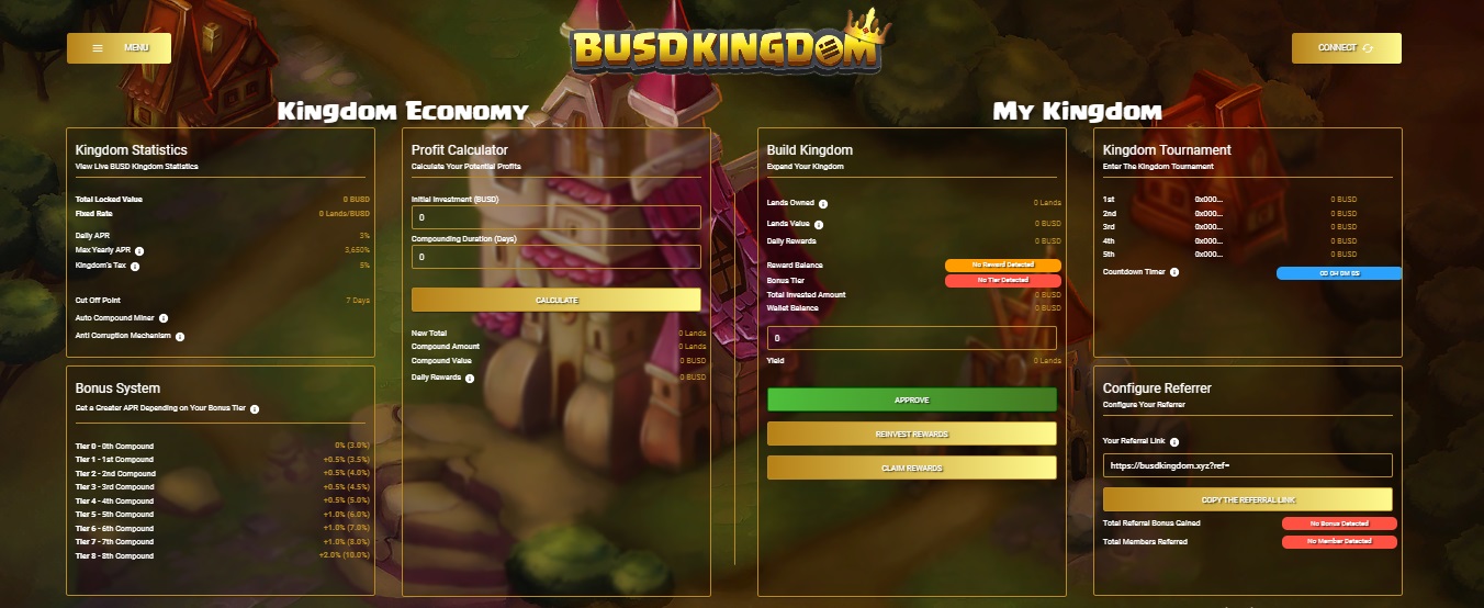 BUSD Kingdom - постоянный доход на блокчейне