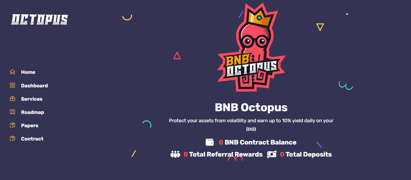 BNB Octopus - получайте ежедневный доход на блокчейне