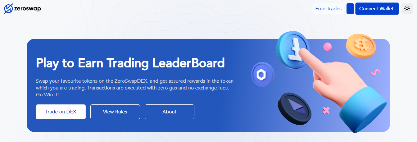 Zeroswap - a secure exchange of tokens on the blockchain