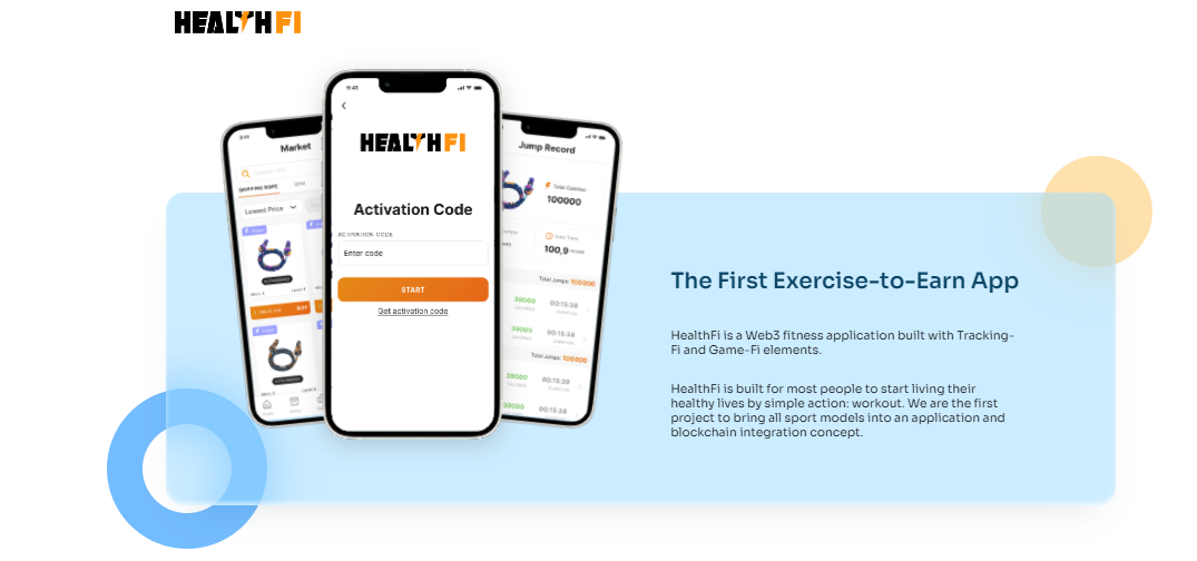 HealthFi App - приложение для поддержания здорового образа жизни и заработка