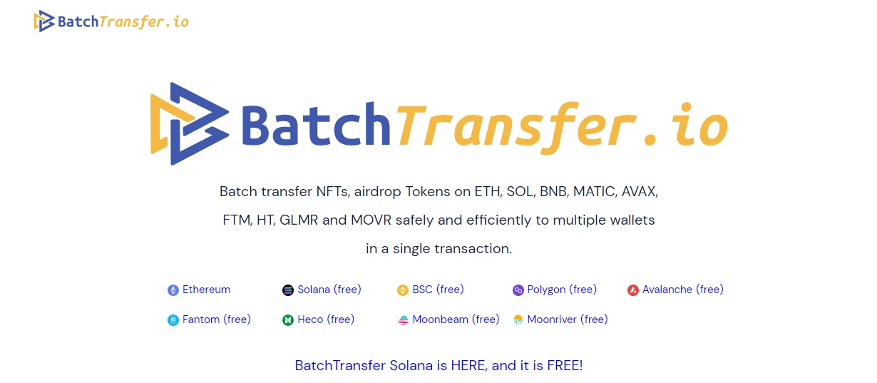 BatchTransfer Polygon - effective project for distribution of tokens and NFTs