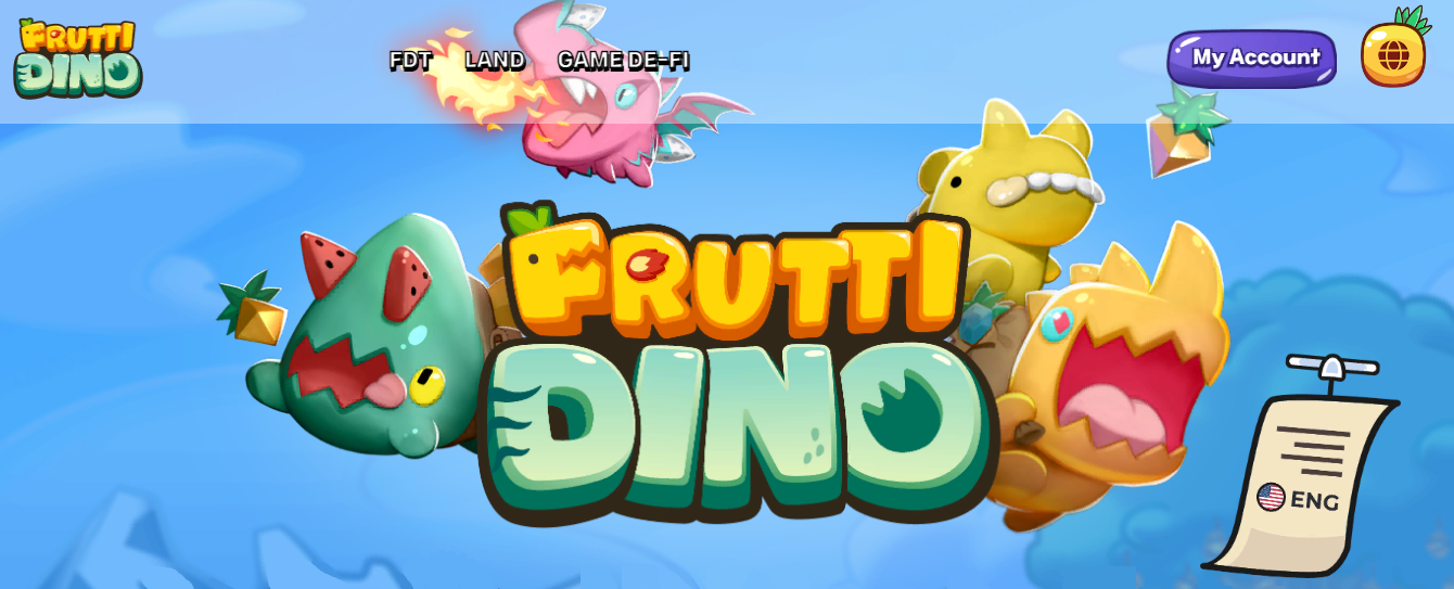 Frutti Dino - the ability to grow a dinosaur on the blockchain and receive tokens