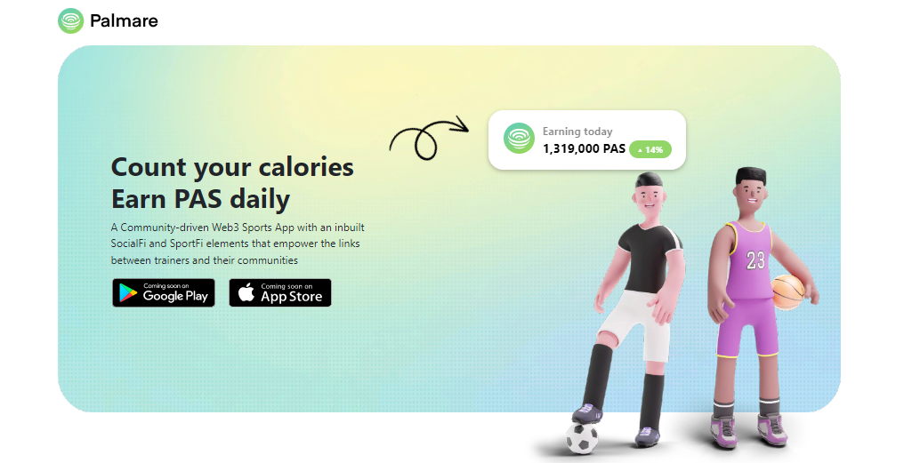 Palmare - app with SocialFi and SportFi elements