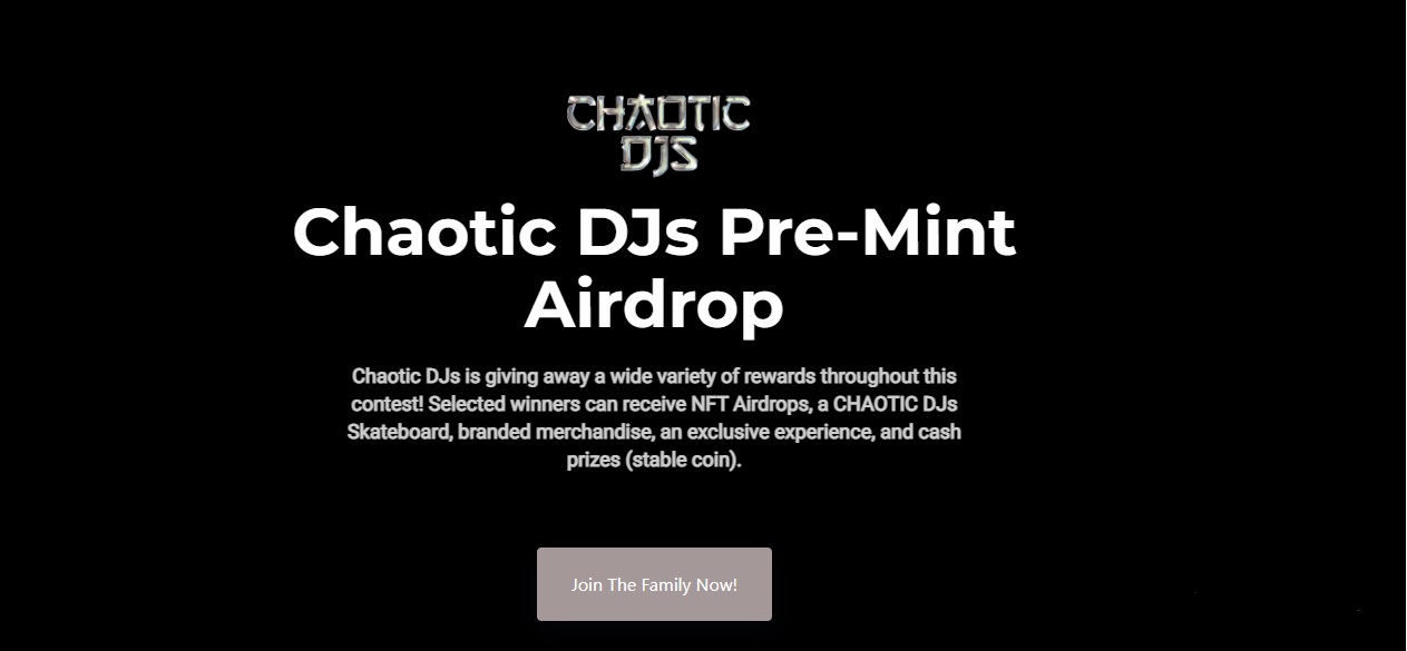 Chaotic DJs - an award-winning music community and NFTs on the blockchain