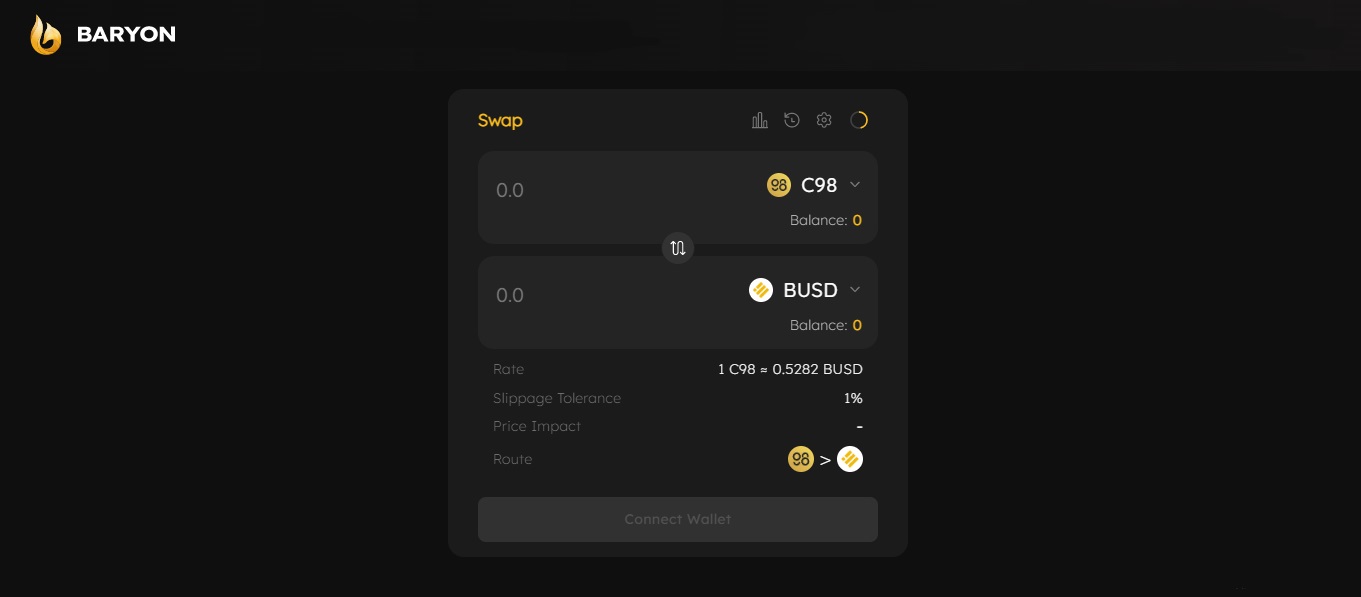 Baryon Network - различные инструменты на блокчейне BNB Chain
