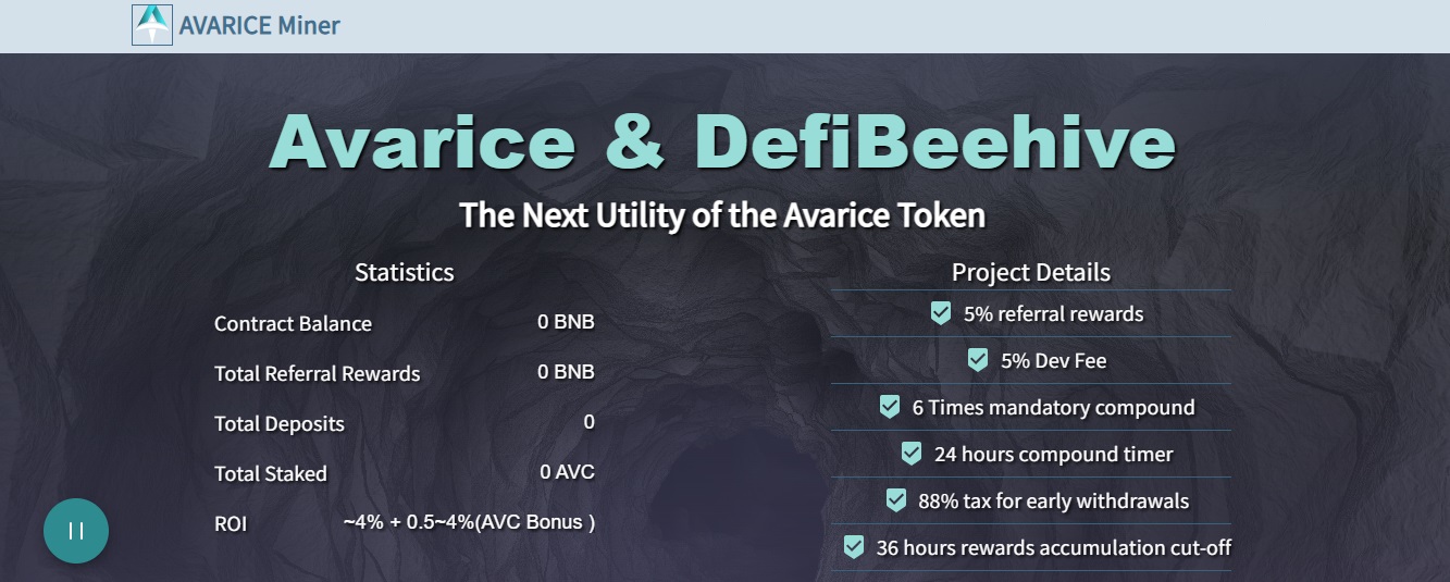 Avarice Miner - выгодные условия для майнинга на блокчейне