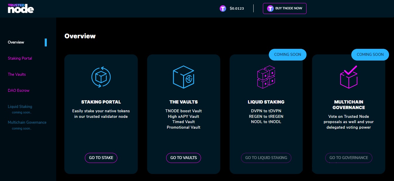 Trustednode: получайте доход через ставки на BNB Chain