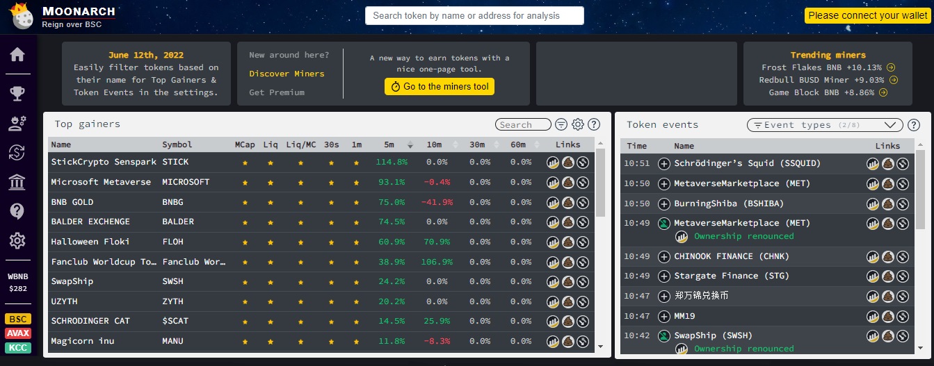 Moonarch - profitable trading tools