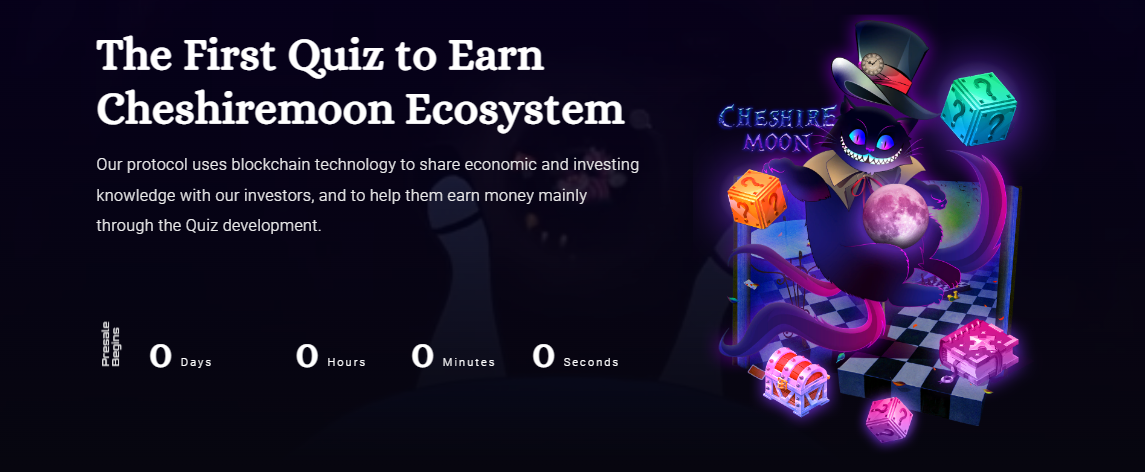 Cheshire Moon - a blockchain earning program