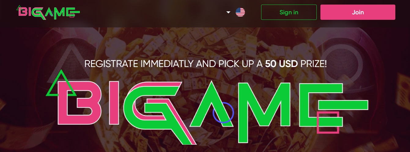 BIG-GAME - a project with a permanent income in the blockchain network