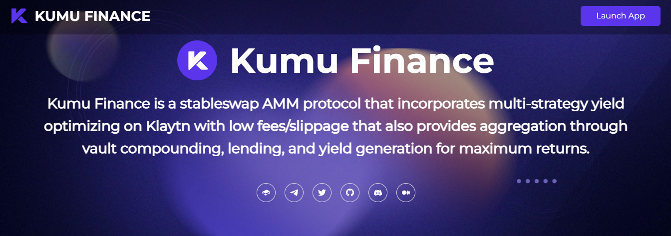 Kumu Finance - a protocol for working with profitability on the blockchain