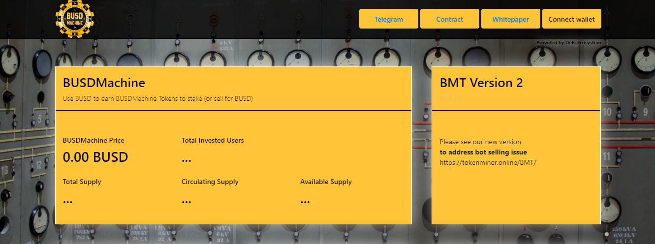 BUSD Machine - an income investment program