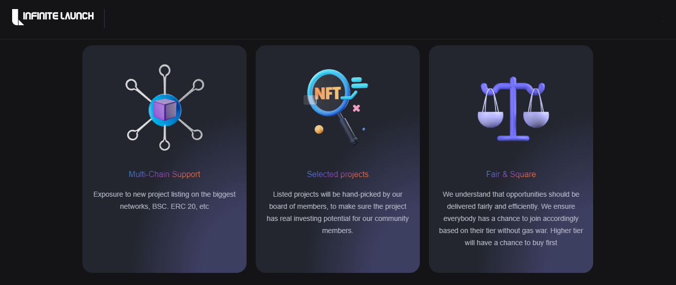 Infinite Launch - a launchpad on the blockchain