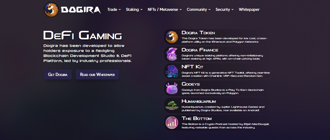Dogira - a platform for developing and promoting games
