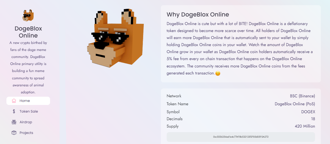 DogeBlox Online (PoS) - благотворительный проект на блокчейне